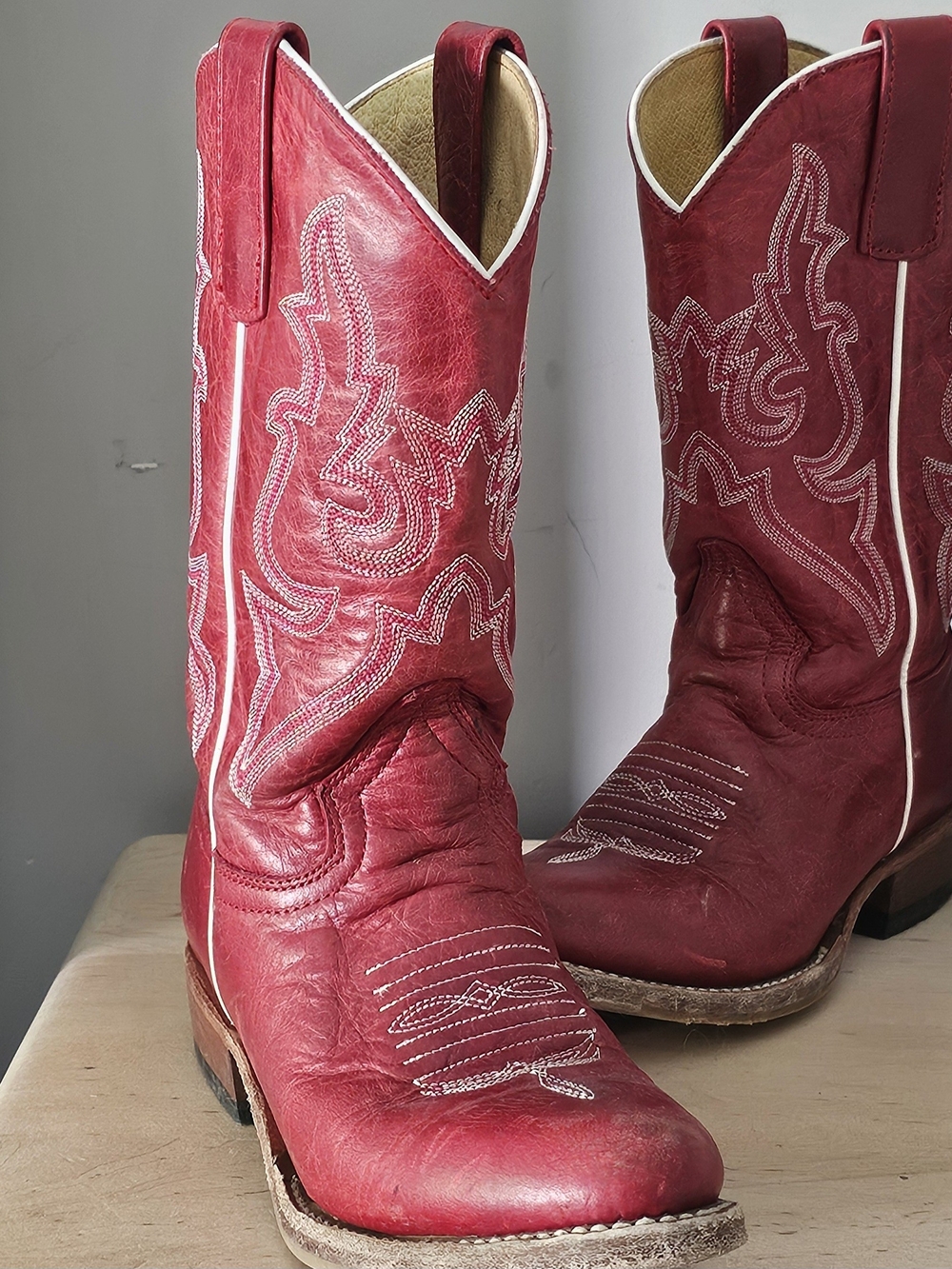 Macie Bean Rodeo Red Cowgirl Boots (Youth 2)